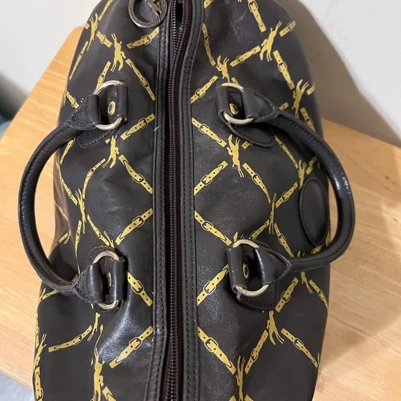 Longchamp Vintage Leather Satchel